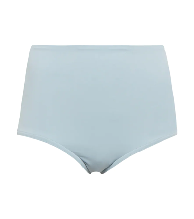 Shop Karla Colletto Basics High-rise Bikini Bottoms In Powder Blue