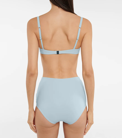Shop Karla Colletto Basics High-rise Bikini Bottoms In Powder Blue