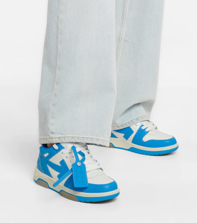 Out Of Office “ooo” White / Blue Low Top Sneakers