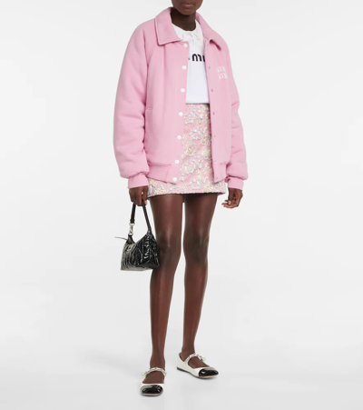 Miu Miu Ballerines En Cuir Vernis In Bianco+nero