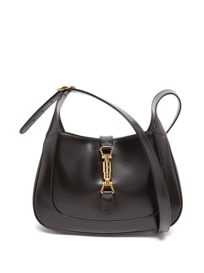 Gucci Jackie Leather Shoulder Bag In Black | ModeSens