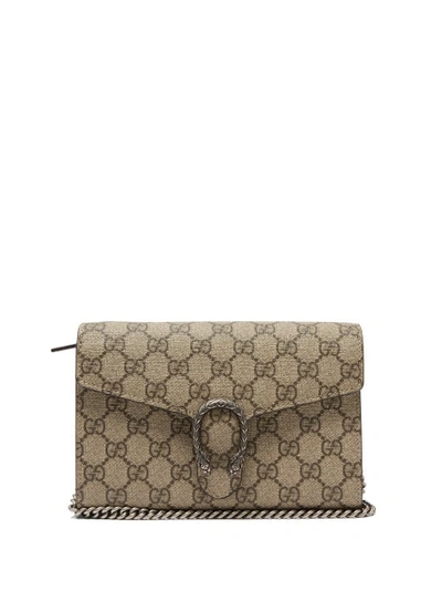 Gucci Dionysus Chain-strap Gg-supreme Canvas Wallet In Beige | ModeSens