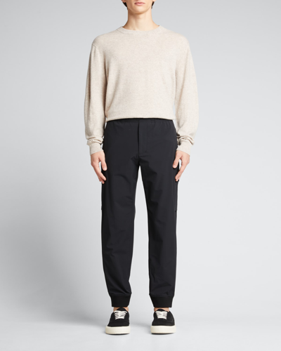 Shop Theory Men's Hilles Cashmere Crew Sweater In Chant Moul