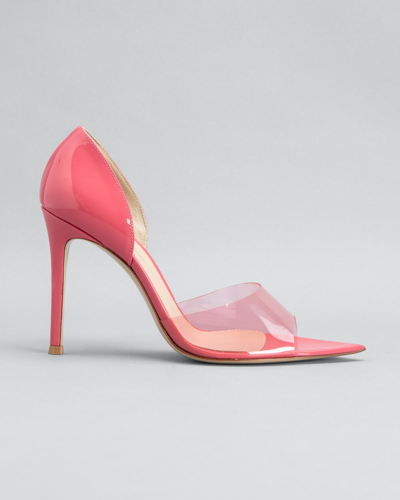 Shop Gianvito Rossi Bree 105mm Pexi Peep-toe D'orsay High-heel Sandals In Ruby Rose