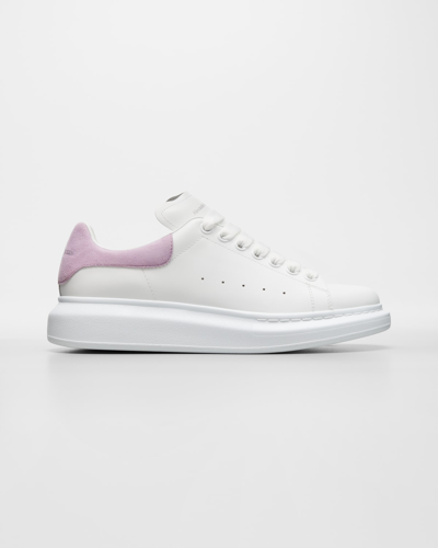 Shop Alexander Mcqueen Oversized Sneakers In White Lilac