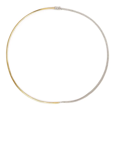 Shop Delfina Delettrez 18kt Gold 1997 Diamond Necklace In White