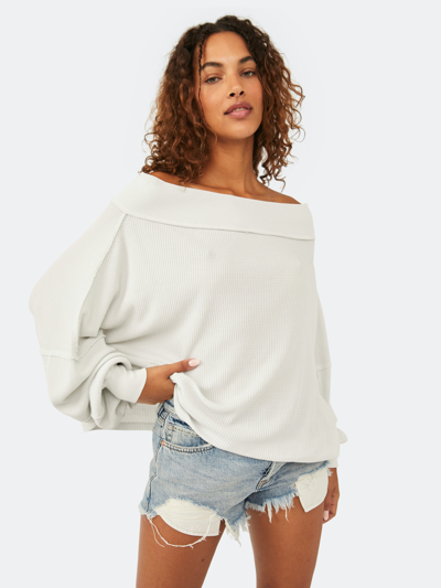 Free People We The Free Close To You Off The Shoulder Pullover In Heather  Grey | ModeSens