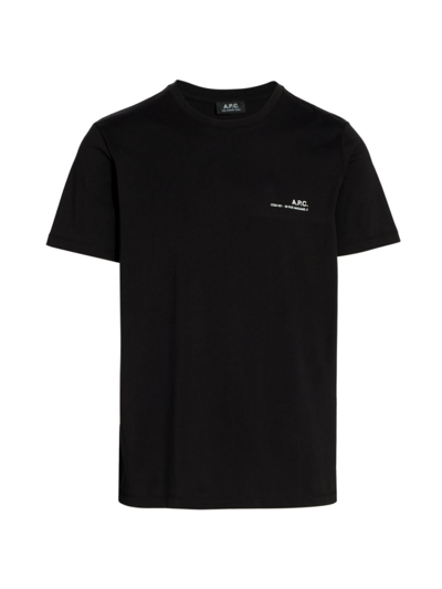 Shop Apc Men's Item T-shirt In Black