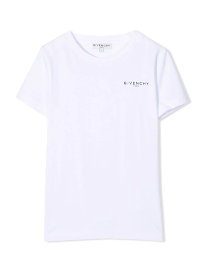 Shop Givenchy White Cotton T-shirt In Bianco
