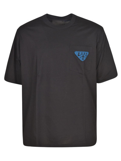 Shop Prada Chest Pocket Regular T-shirt In Black