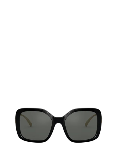 Shop Versace Ve4375 Black Sunglasses