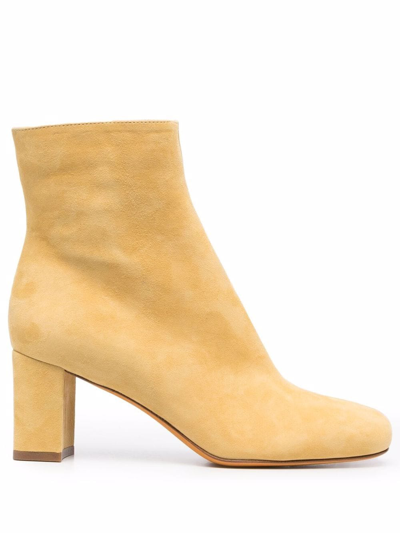 Shop Maryam Nassir Zadeh Agnes Suede Ankle Boots In Nude