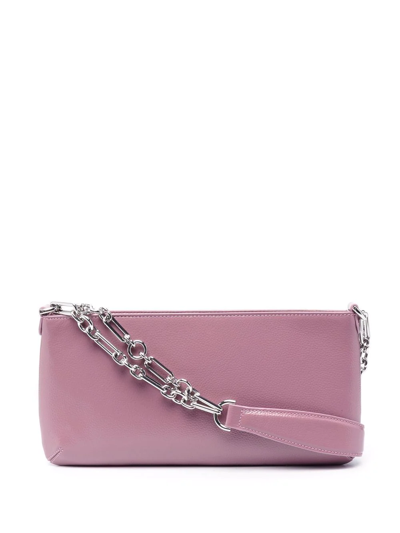 Shop By Far Zipped Shoulder Bag In Rosa