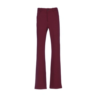 Shop Marni Flared Pants In China Red