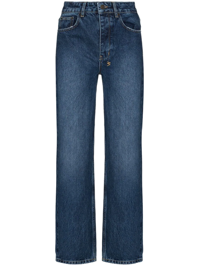 Shop Ksubi Brooklyn Straight-leg Jeans In Blau