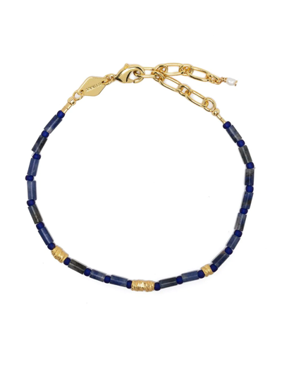 Shop Anni Lu Azzurro Beaded Bracelet In Blau