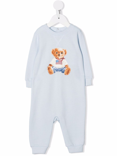 POLO RALPH LAUREN POLO BEAR PRINTED ROMPER 