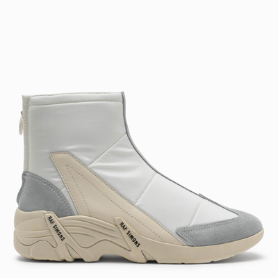 Raf Simons (runner) White/cream Cylon-22 High-top Sneakers In White