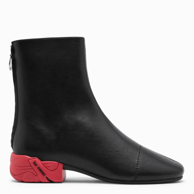 Raf Simons (runner) Black/red Solaris High Boots | ModeSens