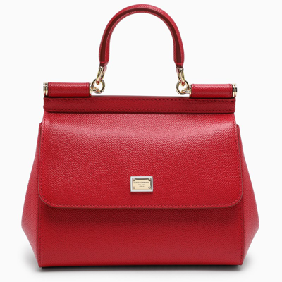 Shop Dolce & Gabbana Red Sicily Handbag