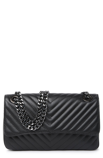 Shop Maison Heritage Mini Nina Sac Bandouliere Shoulder Bag In Black