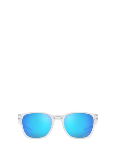 Shop Oakley Oo9018 Polished Clear Sunglasses