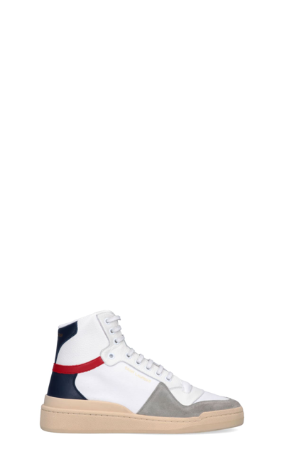 Shop Saint Laurent Sneakers In White