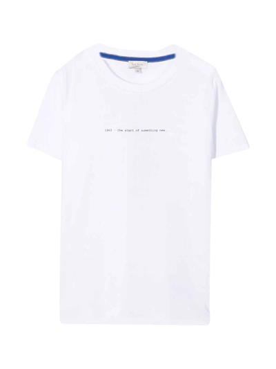 Shop Paul Smith Junior White T-shirt In Bianco