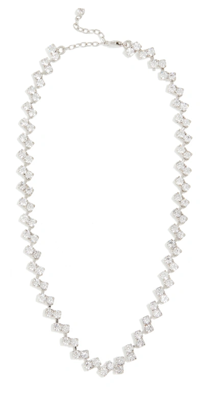 Shop Jennifer Behr Minna Necklace In Crystal