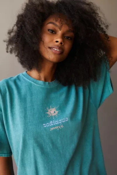 Urban Outfitters Zodiaque T Shirt Dress In Green ModeSens