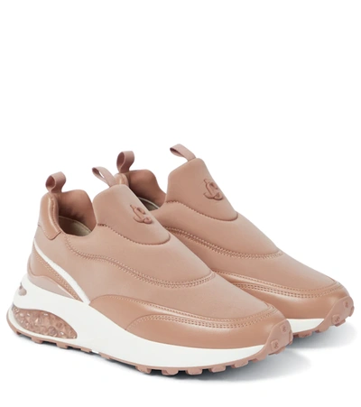 Jimmy Choo Memphis/f Neoprene & Leather Sneaker In Pink | ModeSens