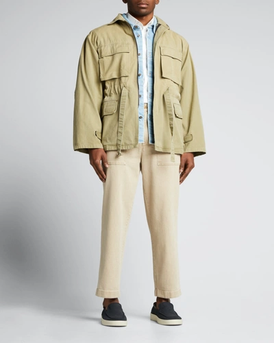 Shop Fear Of God Men's M65 Parachute Jacket In Army