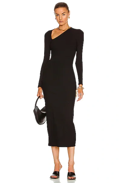 Shop Jonathan Simkhai Standard Jane Midi Dress In Black