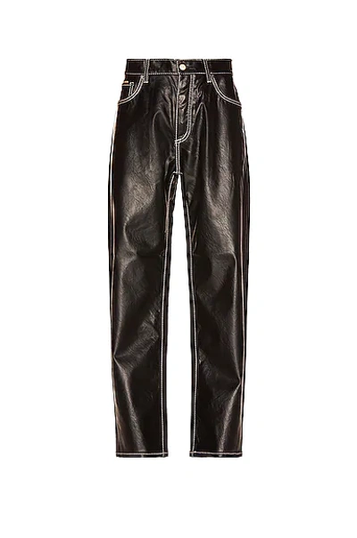 Shop Eytys Benz Vegan Leather Pants In Black