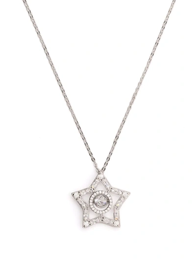 Swarovski Stella Star Pendant Necklace & Stud Earrings Set In Silber