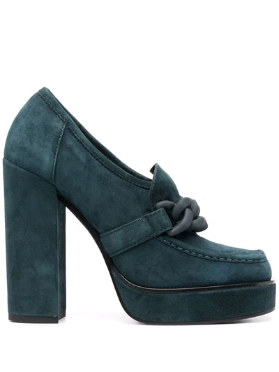 Le Silla Lana Suede Pumps In Grün