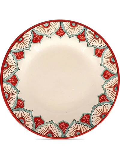 Shop Les-ottomans Peacock Dinner Plate In Mehrfarbig
