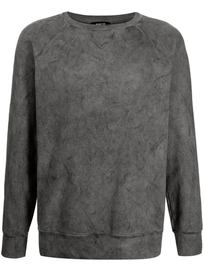 Shop Avant Toi Dirty-effect Sweatshirt In Grau