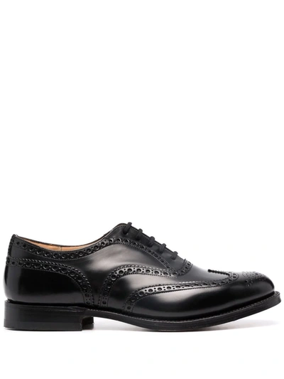 Shop Church's Nevada Leather Oxford Brogues In Schwarz