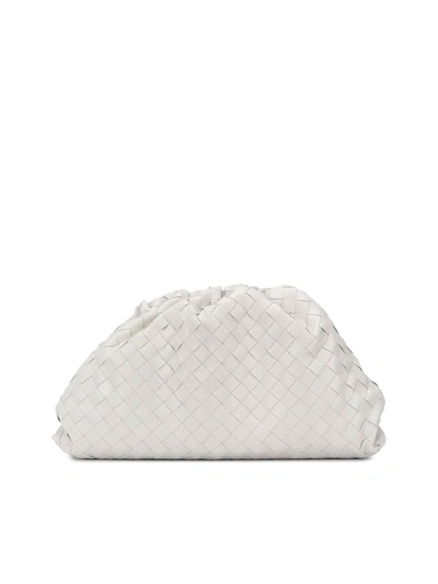 Shop Bottega Veneta Pouch In White