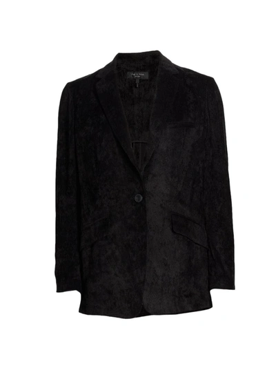Shop Rag & Bone Margot Corduroy Blazer In Black