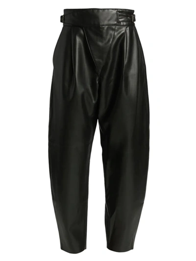 Shop Agolde Women's Vegan Leather High-waist Pants In Detox