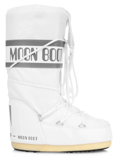 Shop Moon Boot Men's Unisex Icon Nylon Snow Boots In White