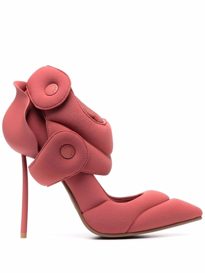 Le Silla Techno 120mm Quilted Pumps In Rosa
