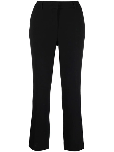 Shop L'autre Chose Cropped Tailored Trousers In Schwarz