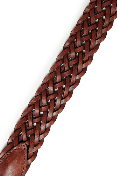 Shop Zimmermann Braided Leather Belt In Brown