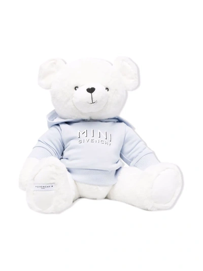 Shop Givenchy Logo-print Teddy Bear In Blue