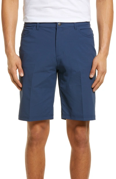 Shop Adidas Golf Men's Go-to Water Repellent Five Pocket Shorts In Crew Navy