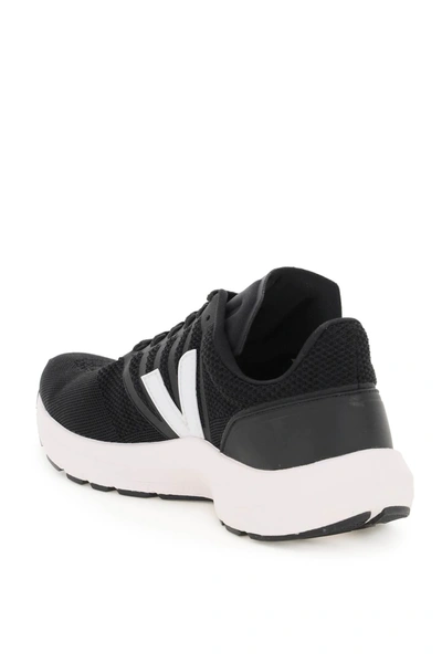 Shop Veja Marlin V-knit Sneakers In Black,white