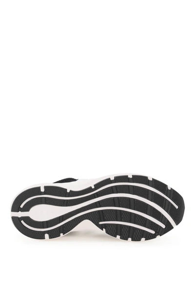 Shop Veja Marlin V-knit Sneakers In Black,white